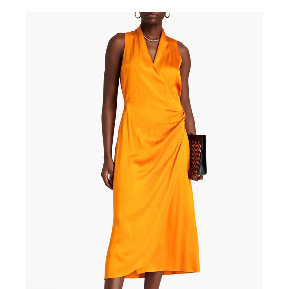 Vince silk wrap dress